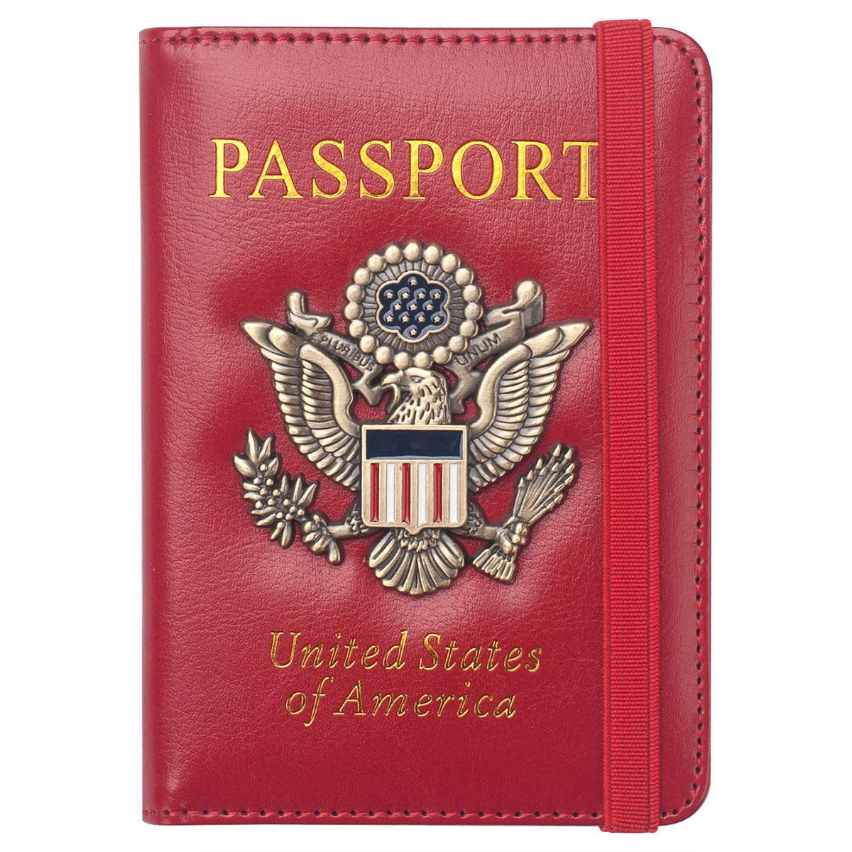 Coowayze Passport Holder for Men Women RFID Blocking US Passport Cover Case, Waterproof Leather Passport Book Protector with Vaccine Card Slot Travel Document Organizer