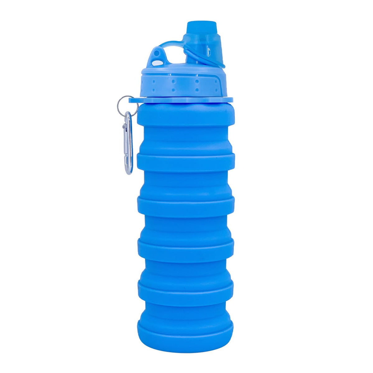 Collapsible Water Bottles Travel water bottle Sports Portable Sport Water Bottle Reusable Water Bottles comes with mountaineering Buckle 500ml silicone Water-proof camping water bottle