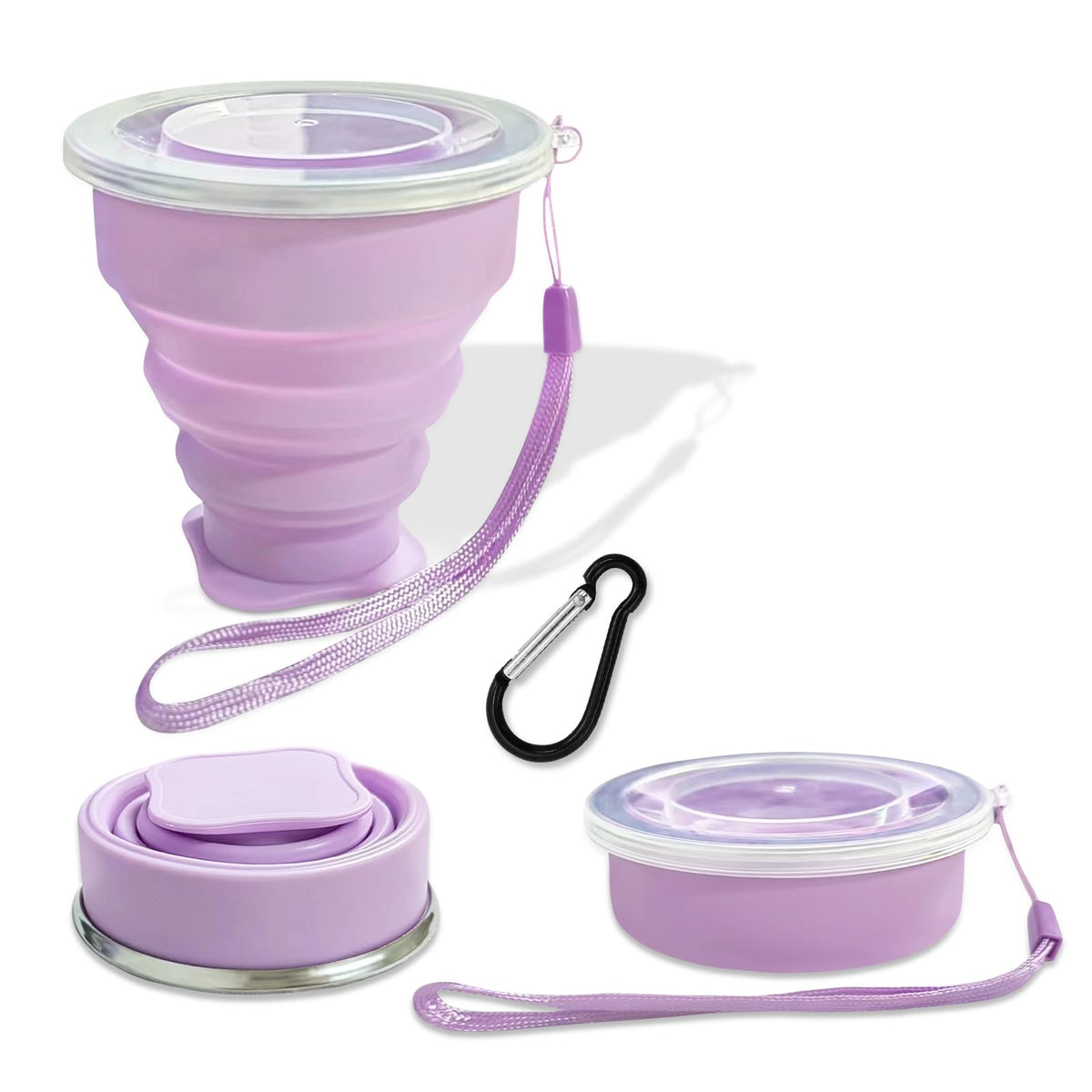 FINDWORLD 200ML Collapsible Cup - Silicone Foldable Cup-Expandable Folding Drinking Reusable Portable Mugs Cups For Travel, Camping, Outdoor Sports Green