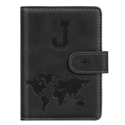Passport Holder Wallet Cover Personalized Initial Travel Essentials