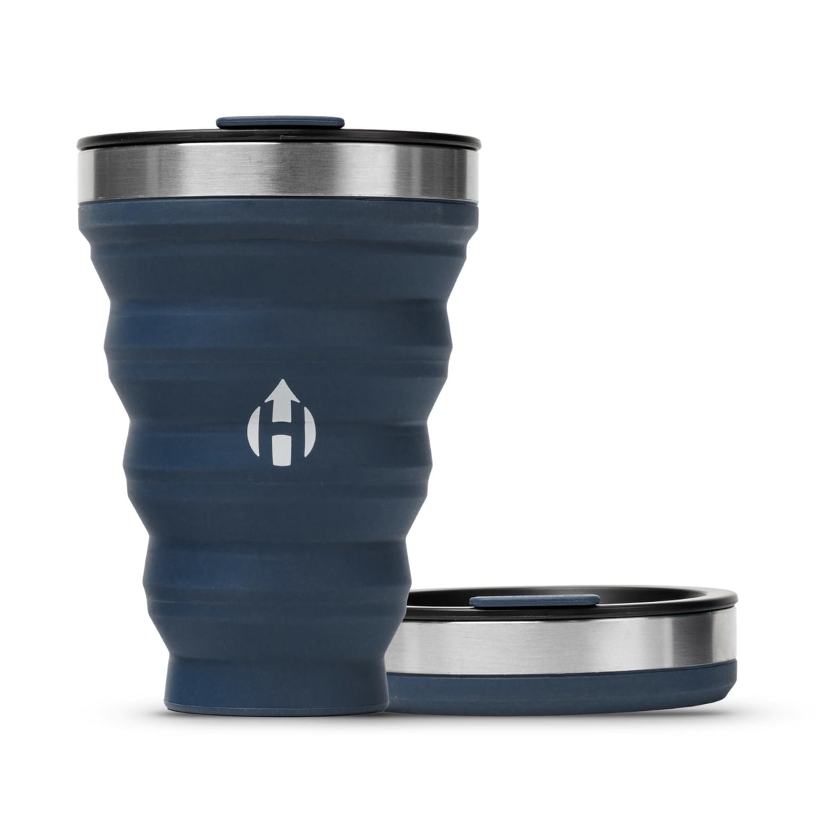 HYDAWAY 16oz Collapsible Tumbler, Packable Travel Cup with Steel Rim