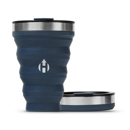HYDAWAY 16oz Collapsible Tumbler, Packable Travel Cup with Steel Rim