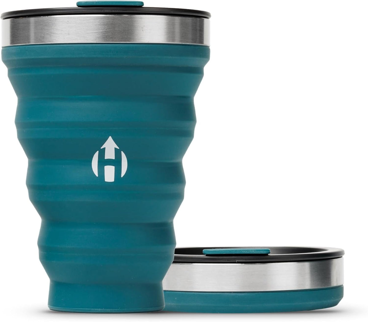 HYDAWAY 16oz Collapsible Tumbler, Packable Travel Cup with Steel Rim