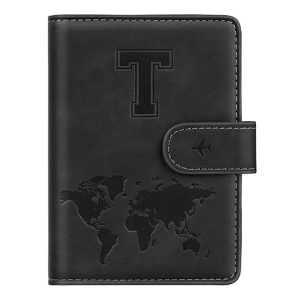 Passport Holder Wallet Cover Personalized Initial Travel Essentials