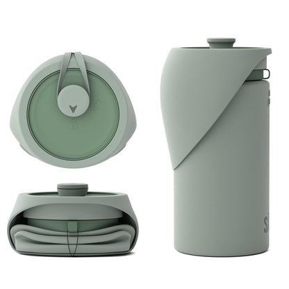 SÄKER Portable Dog Water Bottle, Collapsible Water Bottle for Dogs Perfect for Walking, Hiking and Outdoors | Works as a Portable Water Bowl | Designed in Montreal - 550ml