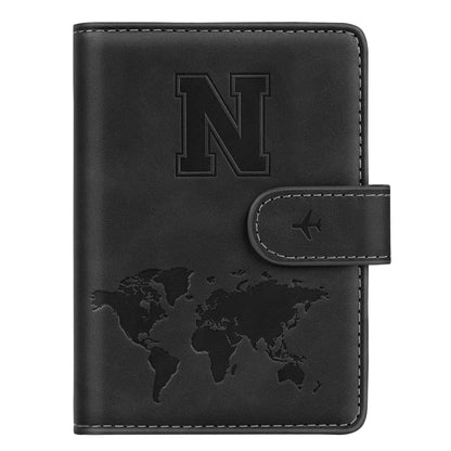 Passport Holder Wallet Cover Personalized Initial Travel Essentials