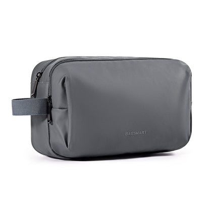 BAGSMART Toiletry Bag for Men, Travel Toiletry Organizer Dopp Kit Water-resistant Shaving Bag for Toiletries Accessories, Door Room Essentials, Black-medium
