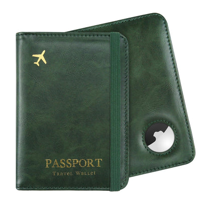 ILIYAH-Passport Cover-Passport Holder Travel Wallet-RFID Blocking Passport Case Travel Accessories Card Holder Wallet Unisex Travel Gifts (Green)