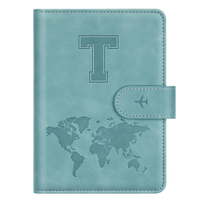 Passport Holder Wallet Cover Personalized Initial Travel Essentials