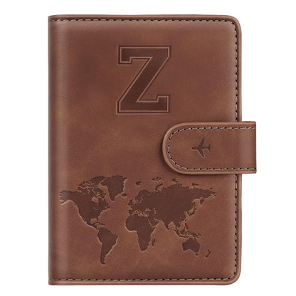 Passport Holder Wallet Cover Personalized Initial Travel Essentials