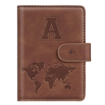 Passport Holder Wallet Cover Personalized Initial Travel Essentials