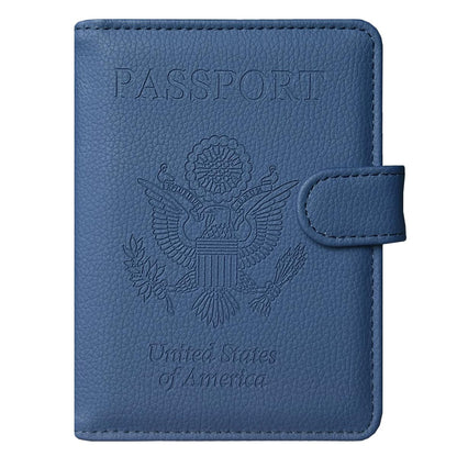Passport Holder Cover, ACdream Protective Premium Leather RFID Blocking Wallet Travel Case for Passport/Credit Card/Air Ticket,