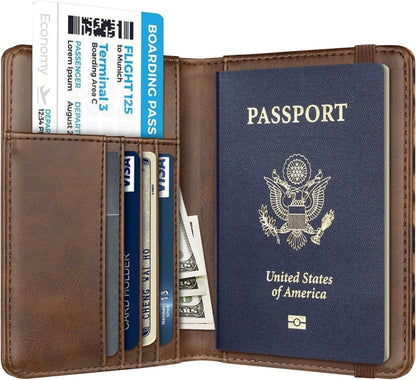 Coco Rossi Passport Holder for Travel Women Slim RFID Passport Cover Wallet