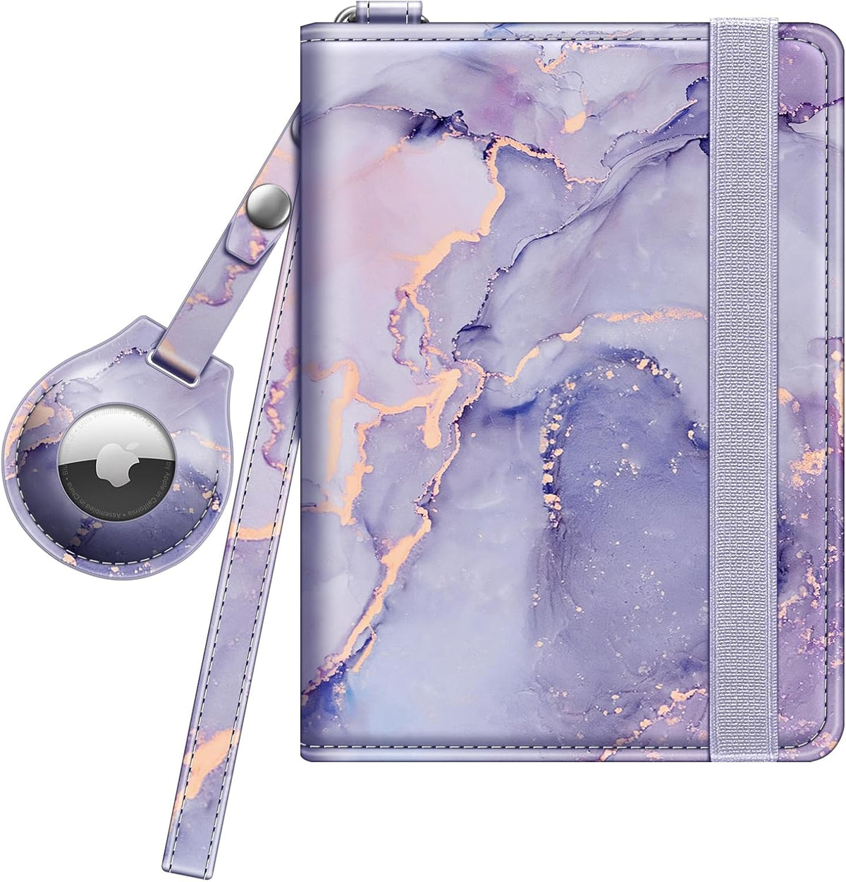 FINTIE Passport Holder with Airtag Holder, Slim Travel Wallet