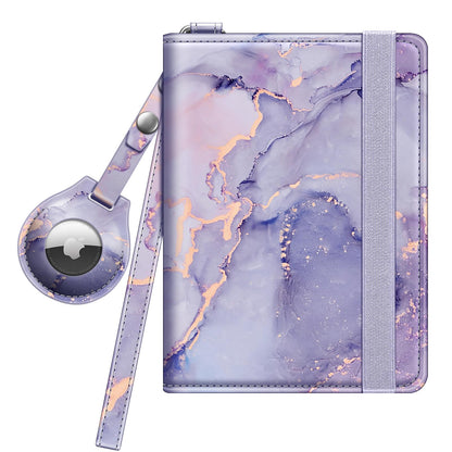 FINTIE Passport Holder with Airtag Holder, Slim Travel Wallet