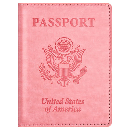 Eoehro Passport Holder for Travel Essentials, Passport Wallet Cover Case for Travel Must Haves Accessories,Passport Book Holders for Women and Men(black)
