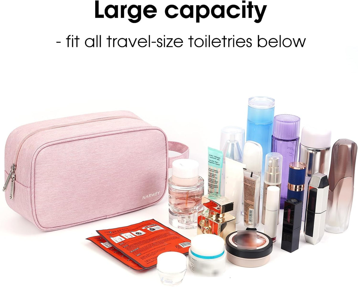 Narwey Travel Toiletry Bag for Women, Dopp Kit Men, Bathroom, Medicine Bag