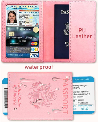Sizobi Leather Passport Holder Covers, Passport Holder for Travel Women