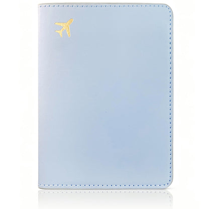 Passport Holder for Travel Essentials,RFID Blocking Passport Cover Case for Travel Accessories,Travel Wallet for Women Men (Light Blue)