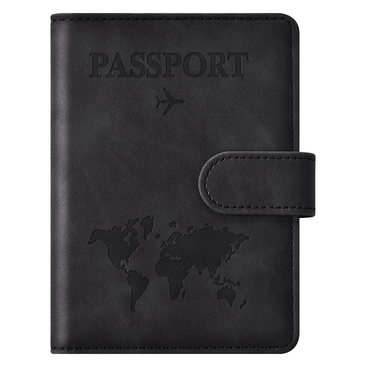 Eoehro Passport Holder for Travel Essentials, Passport Wallet Cover Case for Travel Must Haves Accessories,Passport Book Holders for Women and Men(dark blue)