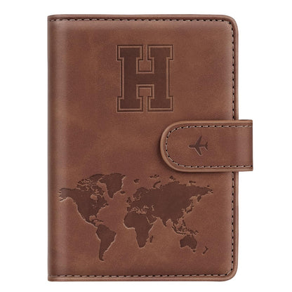 Passport Holder Wallet Cover Personalized Initial Travel Essentials