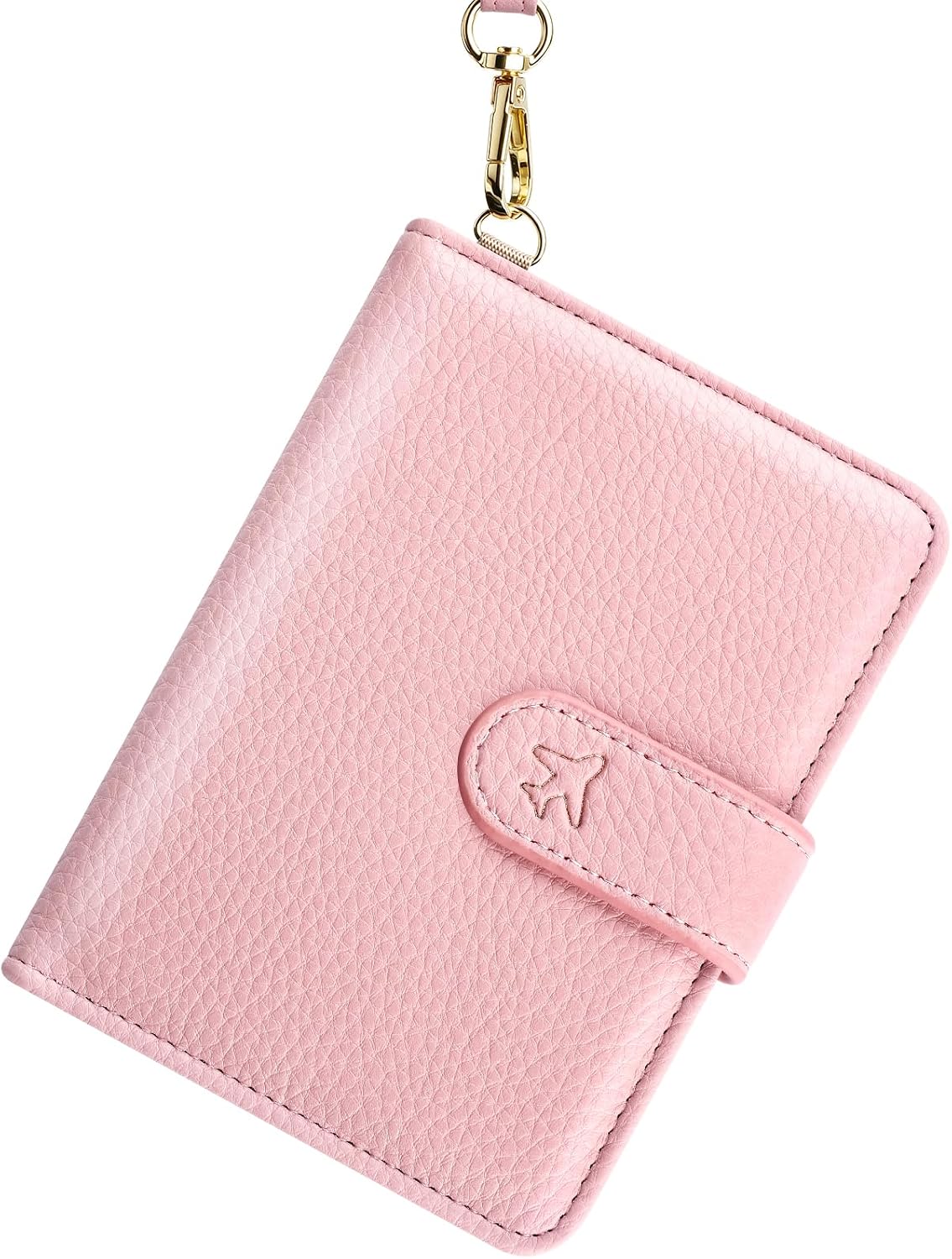 Passport Holder for Travel, Passport Wallet with Neck Strap RFID Blocking, Passport Book Cover Case with Card Slots, Travel Gifts for Women Men