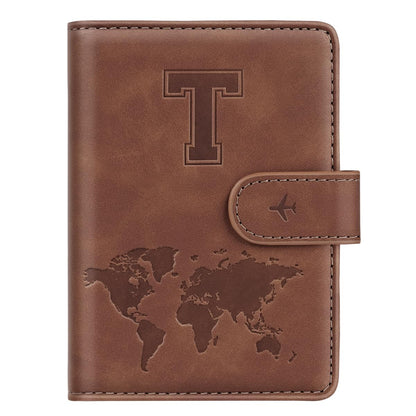 Passport Holder Wallet Cover Personalized Initial Travel Essentials