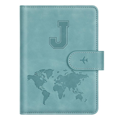 Passport Holder Wallet Cover Personalized Initial Travel Essentials