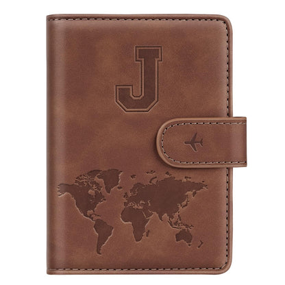 Passport Holder Wallet Cover Personalized Initial Travel Essentials