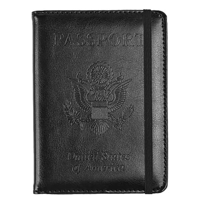 ZOPPEN RFID Blocking Passport Holder for Travel – PU Leather Waterproof Lightweight Passport Cover Wallet for Women Men, Travel Organizer with Card Slots for Airline Tickets & Passport Book, Map