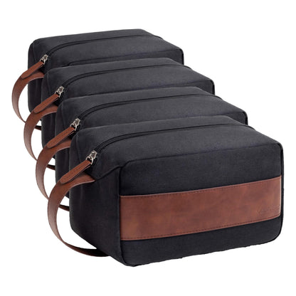 Vorspack Water Resistant Travel Toiletry Bag for Men Women - Black