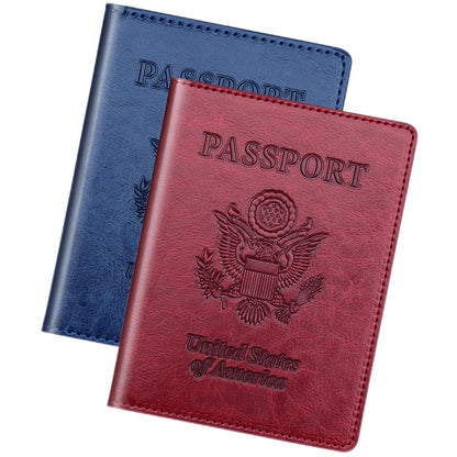 Herain Passport Holder for Travel Essentials, 2 Pcs Passport Holder Cover Wallet Case Travel Gifts Women Men Family, RFID Passports Book Card Holders Travels Cruise Accessories Must Haves