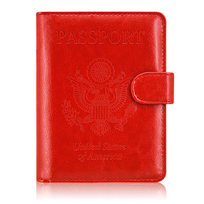Passport Holder Cover, ACdream Protective Premium Leather RFID Blocking Wallet Travel Case for Passport/Credit Card/Air Ticket,