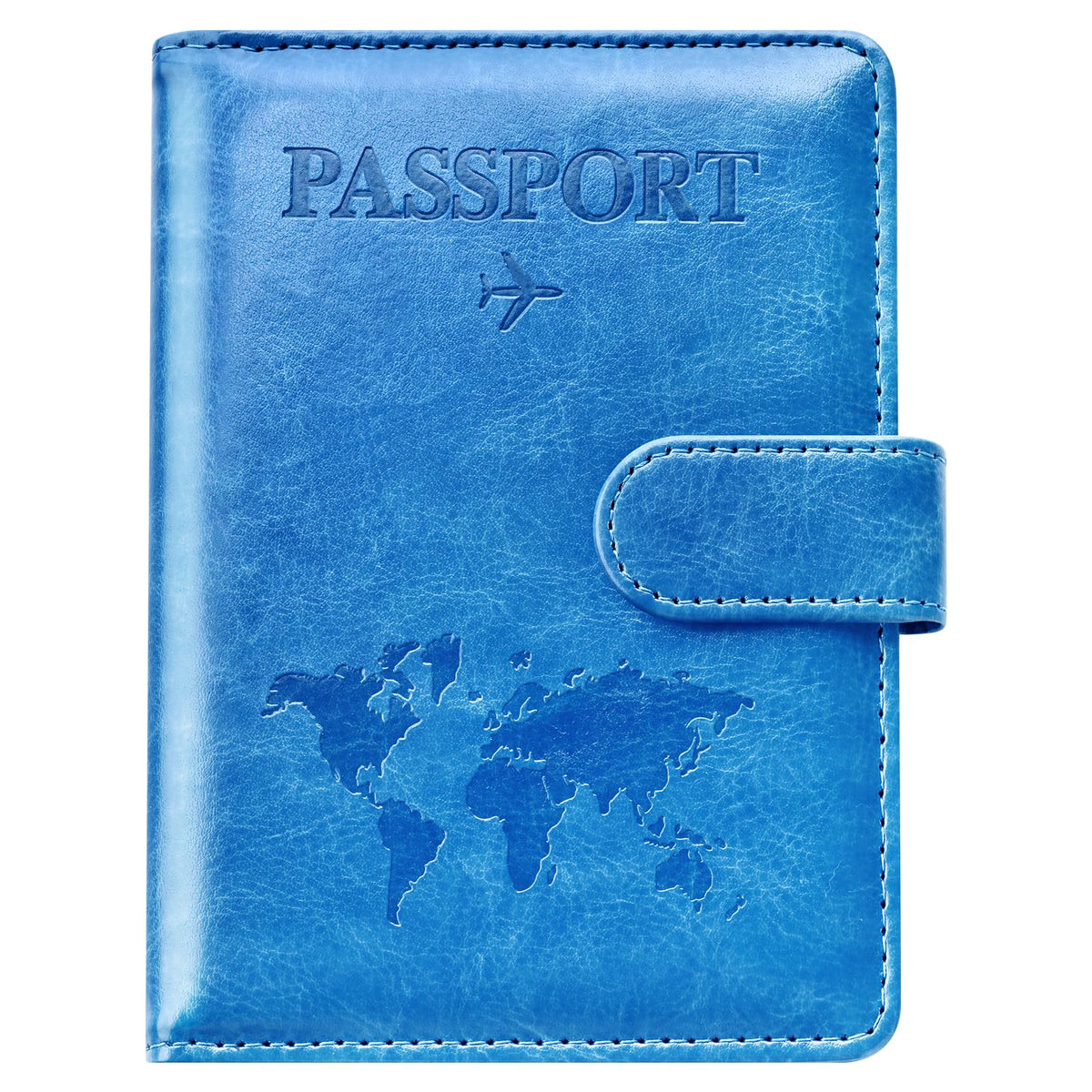 Eoehro Passport Holder for Travel Essentials, Passport Wallet Cover Case for Travel Must Haves Accessories,Passport Book Holders for Women and Men(black)