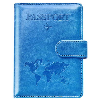 Eoehro Passport Holder for Travel Essentials, Passport Wallet Cover Case for Travel Must Haves Accessories,Passport Book Holders for Women and Men(black)