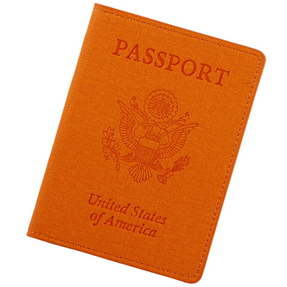 2 Pack Passport Cover With Card Slots RFID Blocking-White&Black