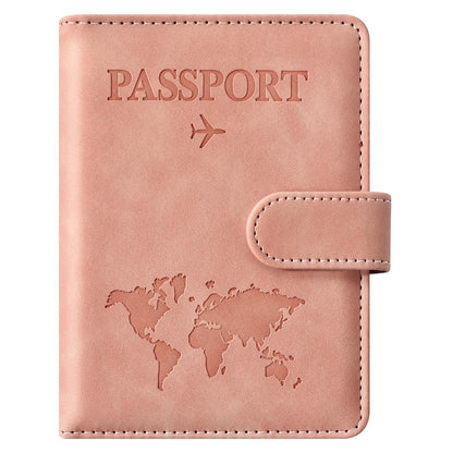 Eoehro Passport Holder for Travel Essentials, Passport Wallet Cover Case for Travel Must Haves Accessories,Passport Book Holders for Women and Men(dark blue)