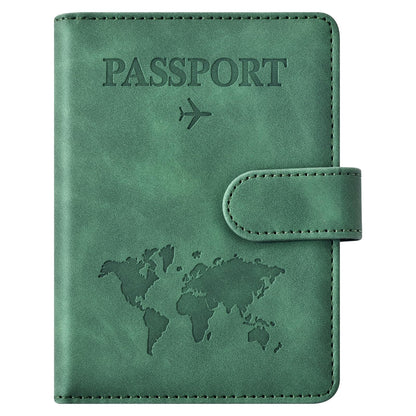 Eoehro Passport Holder for Travel Essentials, Passport Wallet Cover Case for Travel Must Haves Accessories,Passport Book Holders for Women and Men(black)