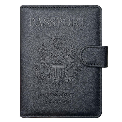 Passport Holder Cover, ACdream Protective Premium Leather RFID Blocking Wallet Travel Case for Passport/Credit Card/Air Ticket,