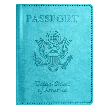 Eoehro Passport Holder for Travel Essentials, Passport Wallet Cover Case for Travel Must Haves Accessories,Passport Book Holders for Women and Men(black)