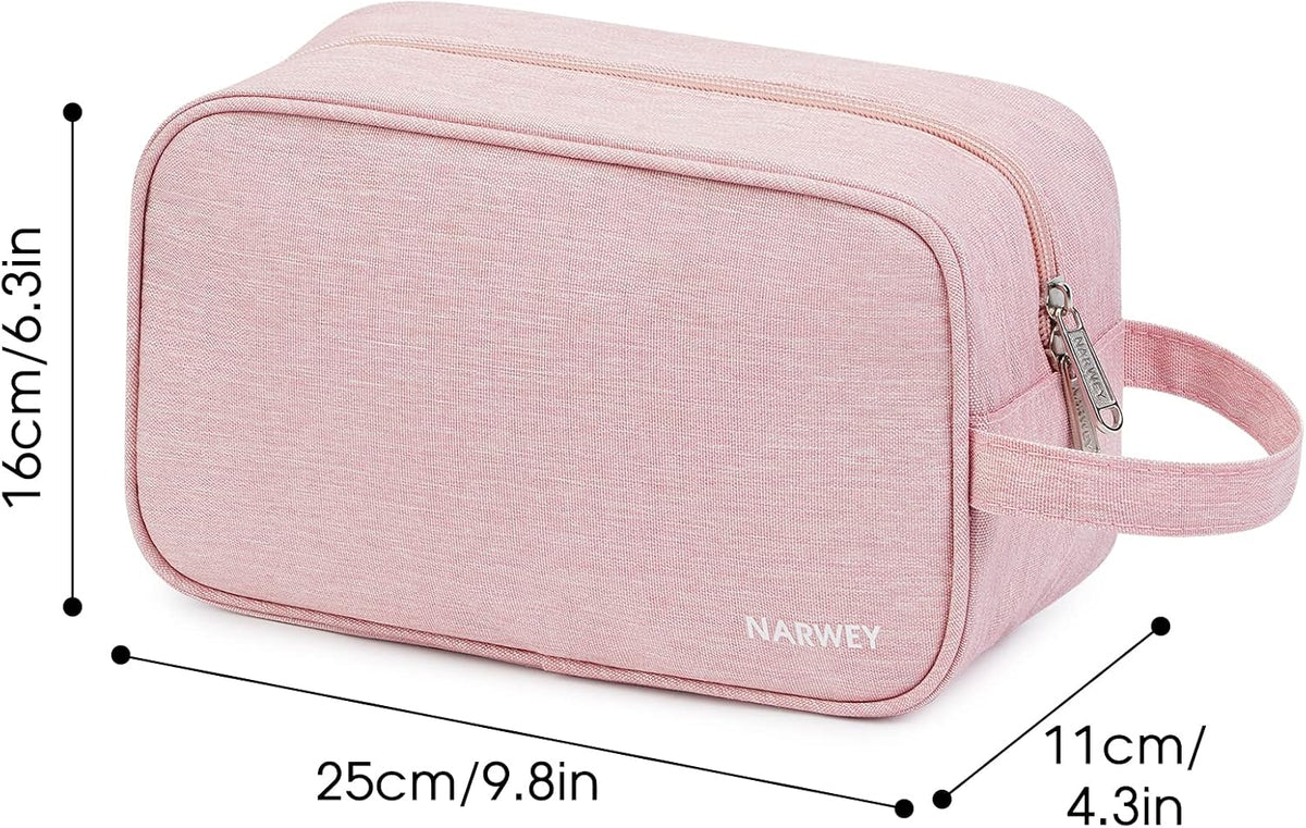 Narwey Travel Toiletry Bag for Women, Dopp Kit Men, Bathroom, Medicine Bag
