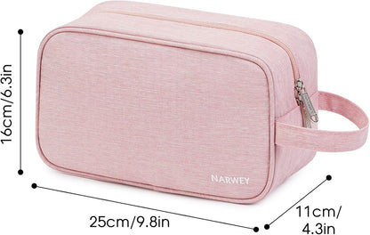 Narwey Travel Toiletry Bag for Women, Dopp Kit Men, Bathroom, Medicine Bag