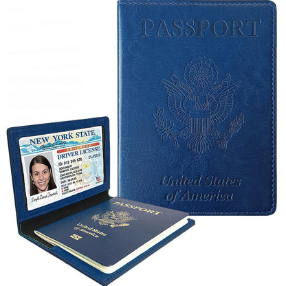 Sizobi Leather Passport Holder Covers, Passport Holder for Travel Women