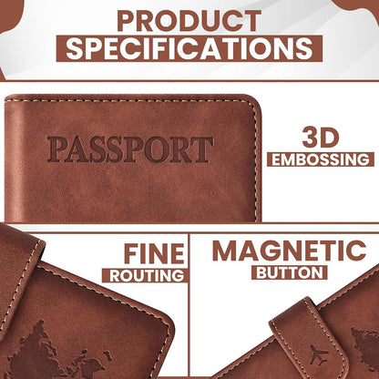 Passport Holder for Travel Essentials, Passport Wallet Cover Case for Travel Must Haves Accessories,Passport Book Holders for Women and Men