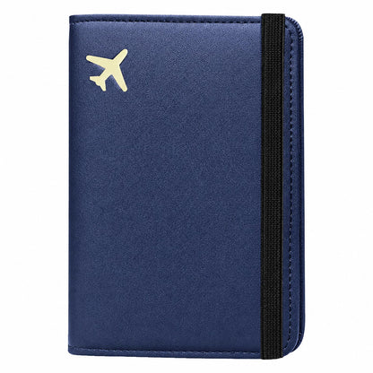 ZOPPEN RFID Blocking Passport Holder for Travel – PU Leather Waterproof Lightweight Passport Cover Wallet for Women Men, Travel Organizer with Card Slots for Airline Tickets & Passport Book, Map