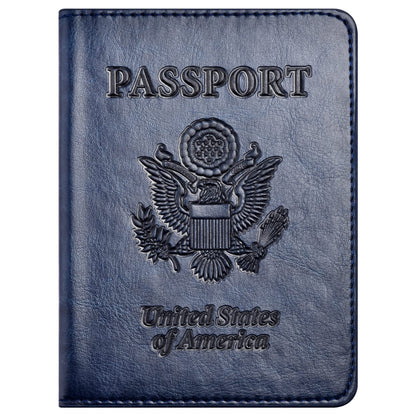Eoehro Passport Holder for Travel Essentials, Passport Wallet Cover Case for Travel Must Haves Accessories,Passport Book Holders for Women and Men(black)