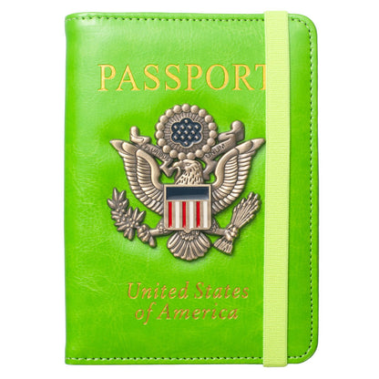 Coowayze Passport Holder for Men Women RFID Blocking US Passport Cover Case, Waterproof Leather Passport Book Protector with Vaccine Card Slot Travel Document Organizer
