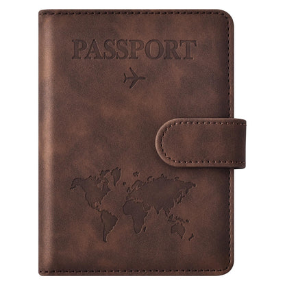 Eoehro Passport Holder for Travel Essentials, Passport Wallet Cover Case for Travel Must Haves Accessories,Passport Book Holders for Women and Men(dark blue)