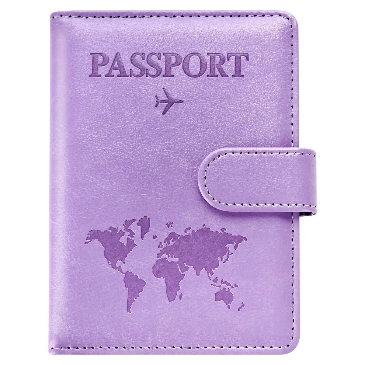 Eoehro Passport Holder for Travel Essentials, Passport Wallet Cover Case for Travel Must Haves Accessories,Passport Book Holders for Women and Men(dark blue)