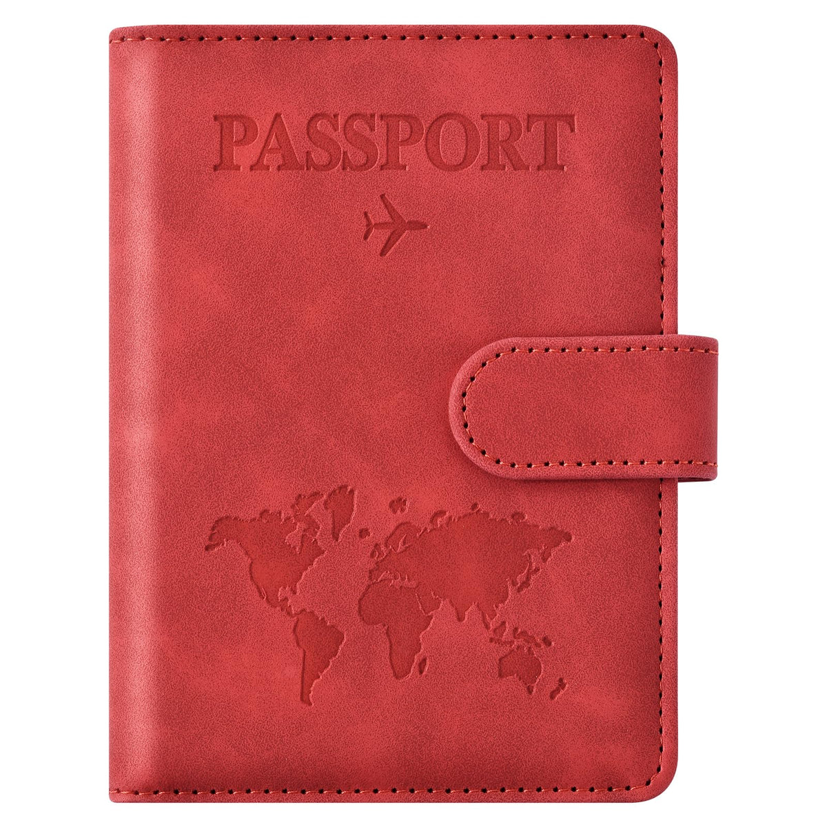 Eoehro Passport Holder for Travel Essentials, Passport Wallet Cover Case for Travel Must Haves Accessories,Passport Book Holders for Women and Men(black)